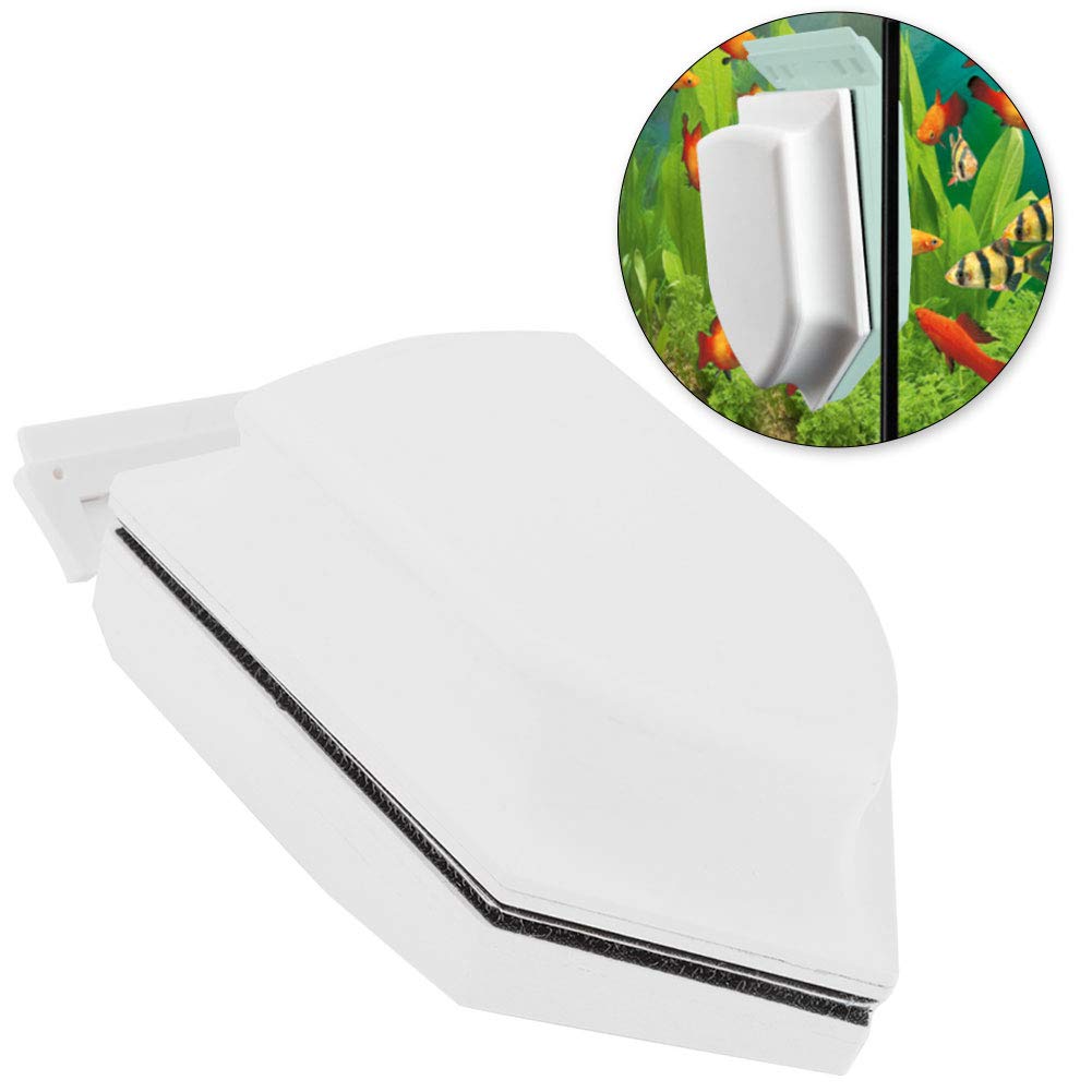 Akwarium Mavaol Pędzel magnetyczny ze skrobaczką do szkła, dwustronny Szczotki do czyszczenia akwarium (Favorite-Magnetic Brush-Large)