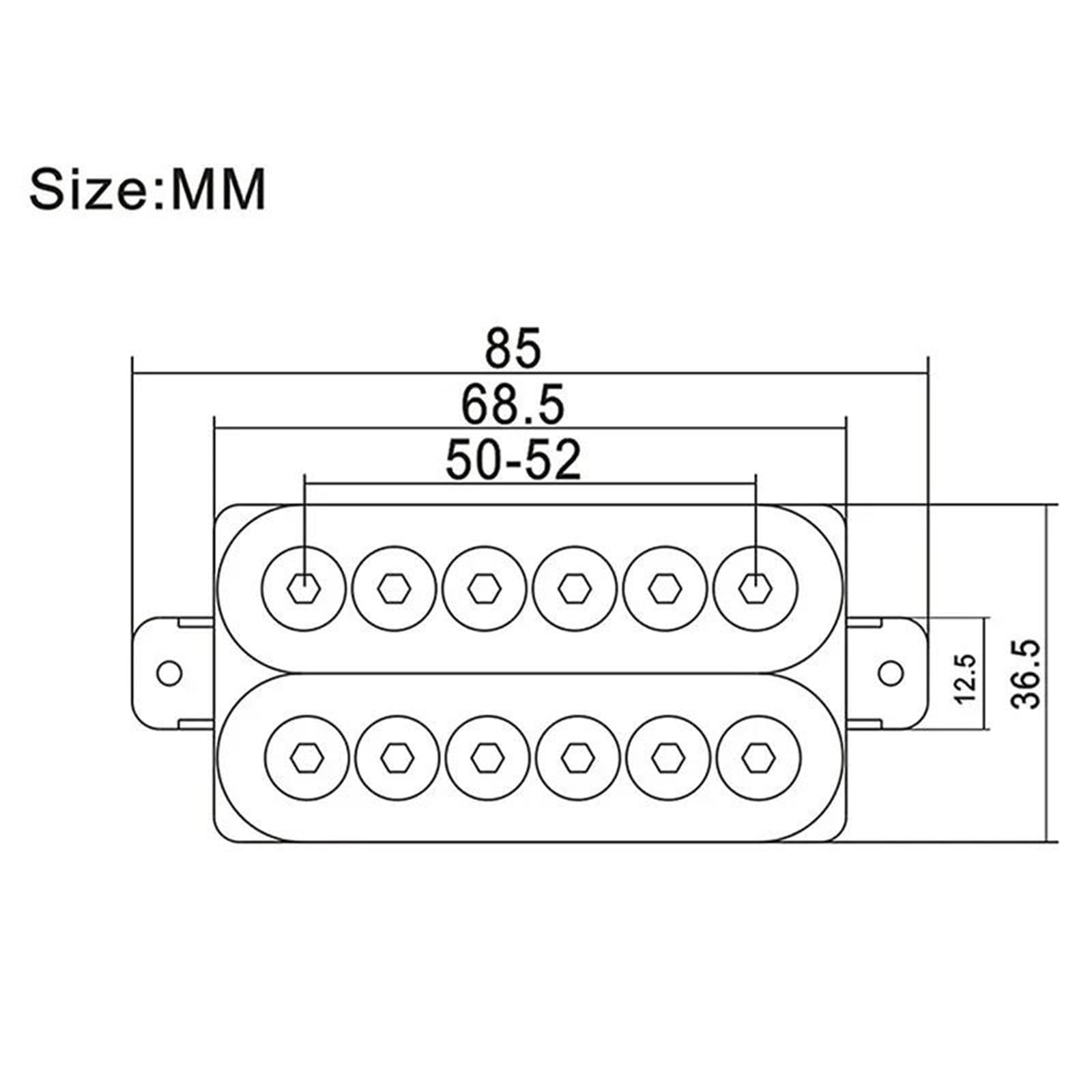 Rofesjonalnych Przetwornik Do Gitary Elektrycznej Humbucker Do Gitary Elektrycznej Duża Regulowana Śruba Podwójna Cewka