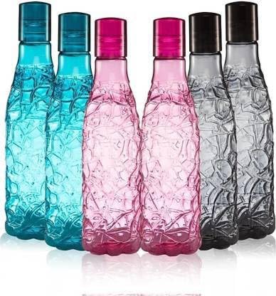 Image of Finner Designer Mosaic Bottle - 1000ml - PET (Pack of 6, Multicolor, PET) 1000 ml Bottle (Pack of 6, Multicolor, PET) WB-7