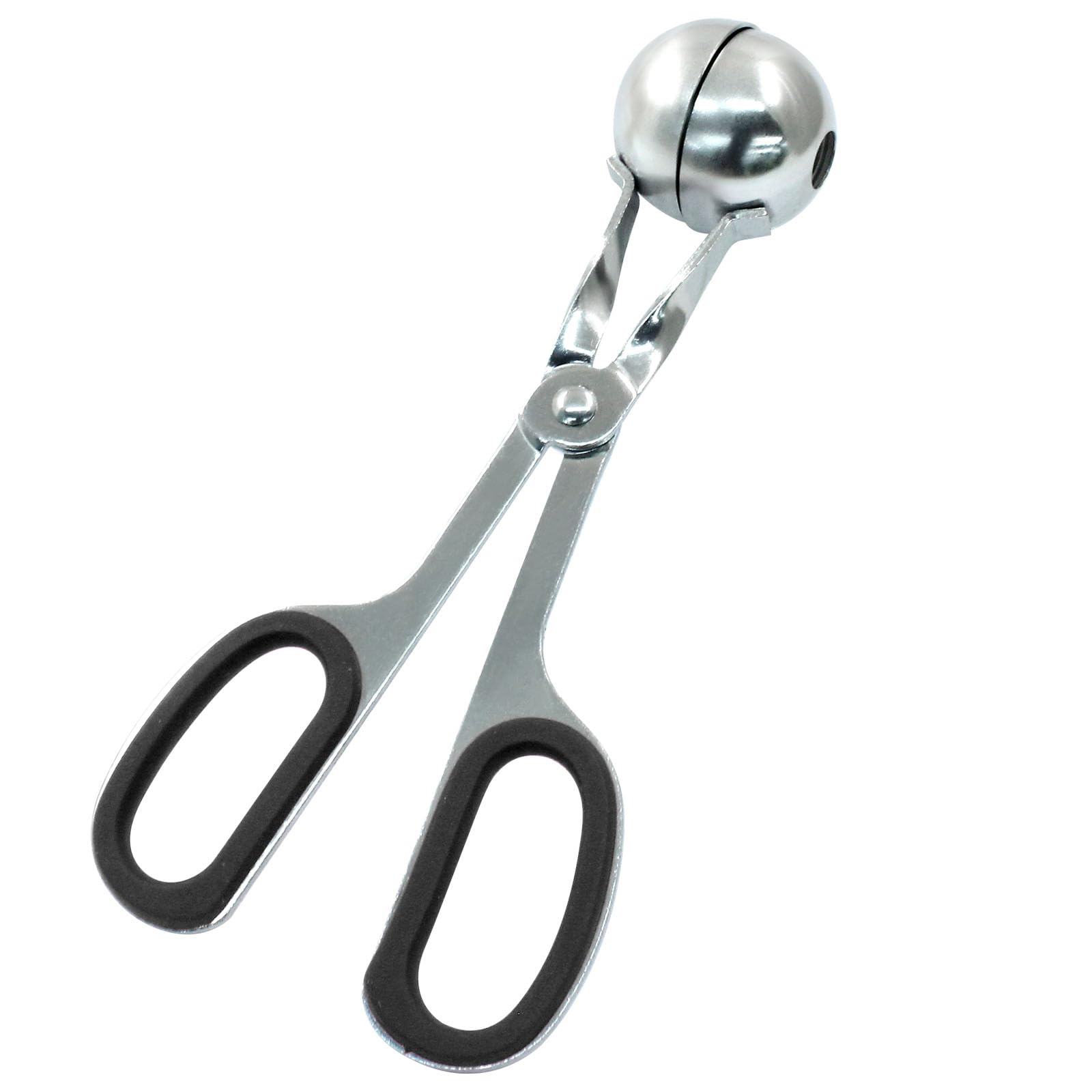 1.38" Meatball Maker, None-stick Meatball Scoop Ball Maker, Stainless Steel Meat Baller Tongs, Cake Pop, Cookie Dough Scoop for Kitchen (Black)