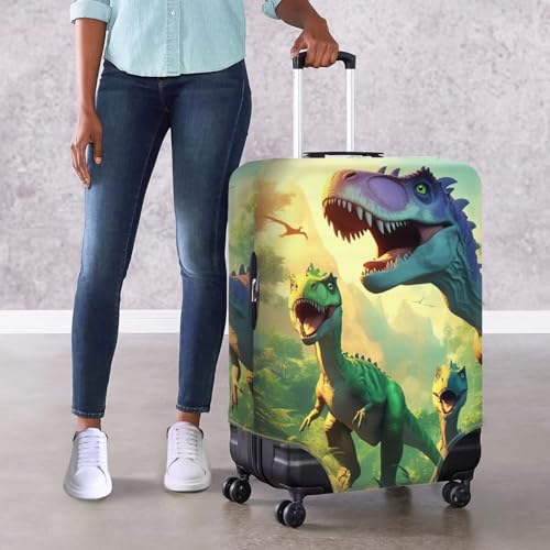 Uasibuni Fun Dinosaurs Pattern Luggage Protector Suitcase Cover Cute Carry on Luggage Cover Protector 25-28Inch4