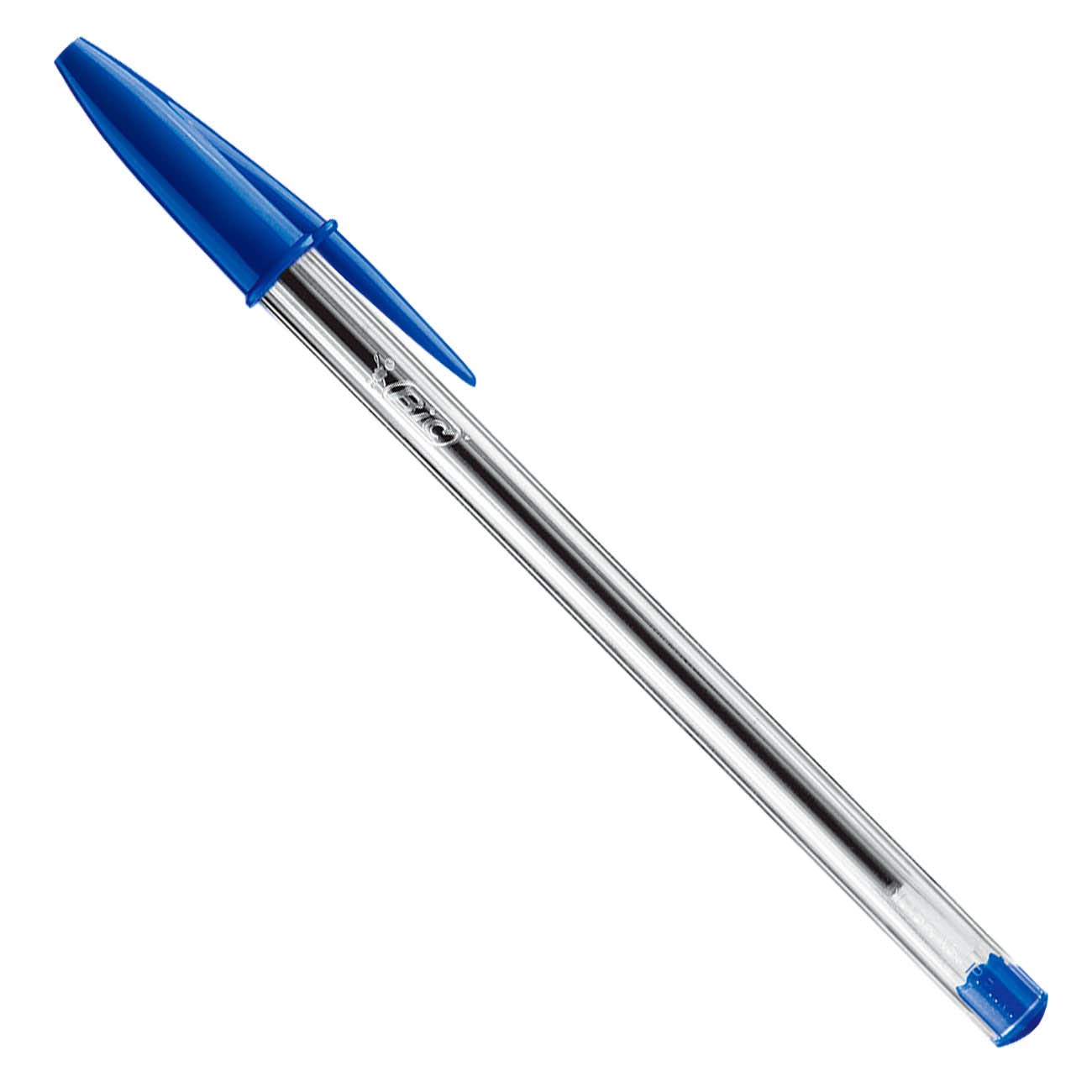 BIC Penne Blu a Sfera, Cristal Original, Punta Media, 1 mm, Confezione 50 Penne + Correttore a Nastro, 6 M X 5 mm, Confezioni da 10