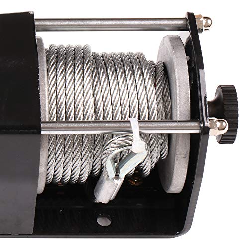Winch eléctrico ATV UTV 2500LBS con control remoto 12V miniatura 3