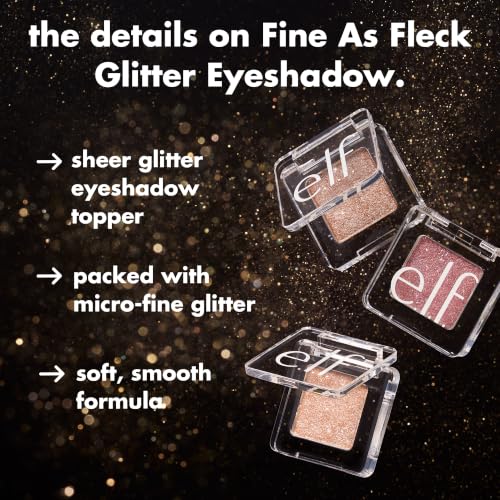 e.l.f. Fine As Fleck Glitter Eyeshadow, Filthy Rich - image 5