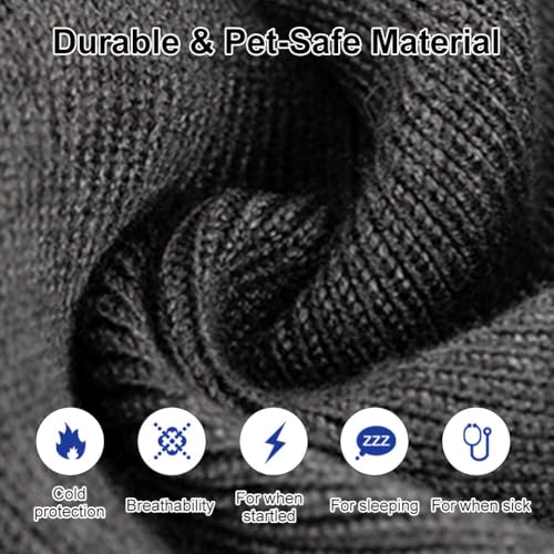 Ohrenschutz Hund, Beruhigende Ohrenschützer für Hunde, Waschbare Hundeloop, Schallschutz für Katze, Haustier Ohrenklappe, Lärmschutz Hundegehörschutz Ohrstöpsel für Warmhalten Feuerwerk, L(46-76CM)