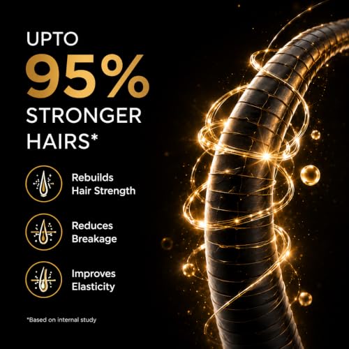 Image of Keratin Smooth Shampoo & Conditioner Combo 400ml, Intense Repair & Frizz Control,Silky, Strong & Healthy Hair, Repair for Reducing Hair Loss & Breakage, Upto 95% stronger hairs Silicone-free