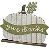 Primitives by kathy 39286 give thanks wire wood slat sitter unfinished craft  urban country home decor
