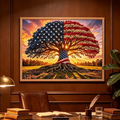 Puzzle de 1000 piezas paisaje americano para decoración interior del hogar y entretenimiento 3