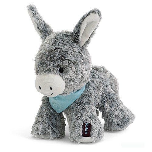 KALOO - Les Amis - Peluche Bebé Régliss el Burro - 17 cm - Tejido Muy Suave - Caja de Regalo - Desde el Nacimiento, K963116