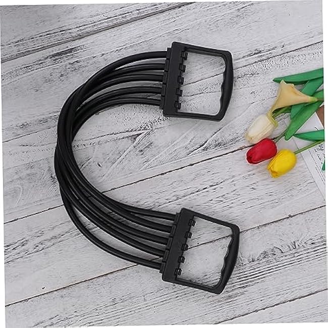 BESPORTBLE Adjustable Chest Expander Spring Steel Resistance Band for Muscle Fitness Training Indoor Gym Equipment Develops Upper Back Arms Lightweight Portable Random Colors