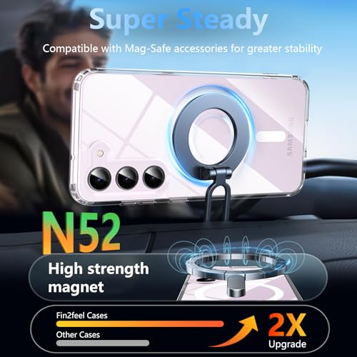 Coque Samsung Galaxy S23 aimantée transparente avec protège-écran intégré - 3