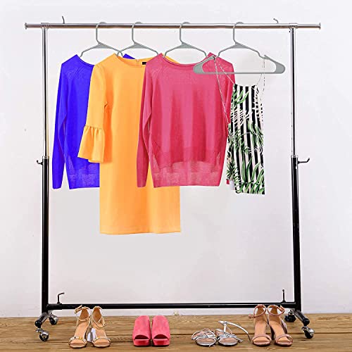 Image of PROTOWARE 12 Pieces Clothe Hangers for Wardrobe - Space Saving Cupboard Storage Organizer - Plastic Hanger Set for Saree, Shirt, Dress (Grey)