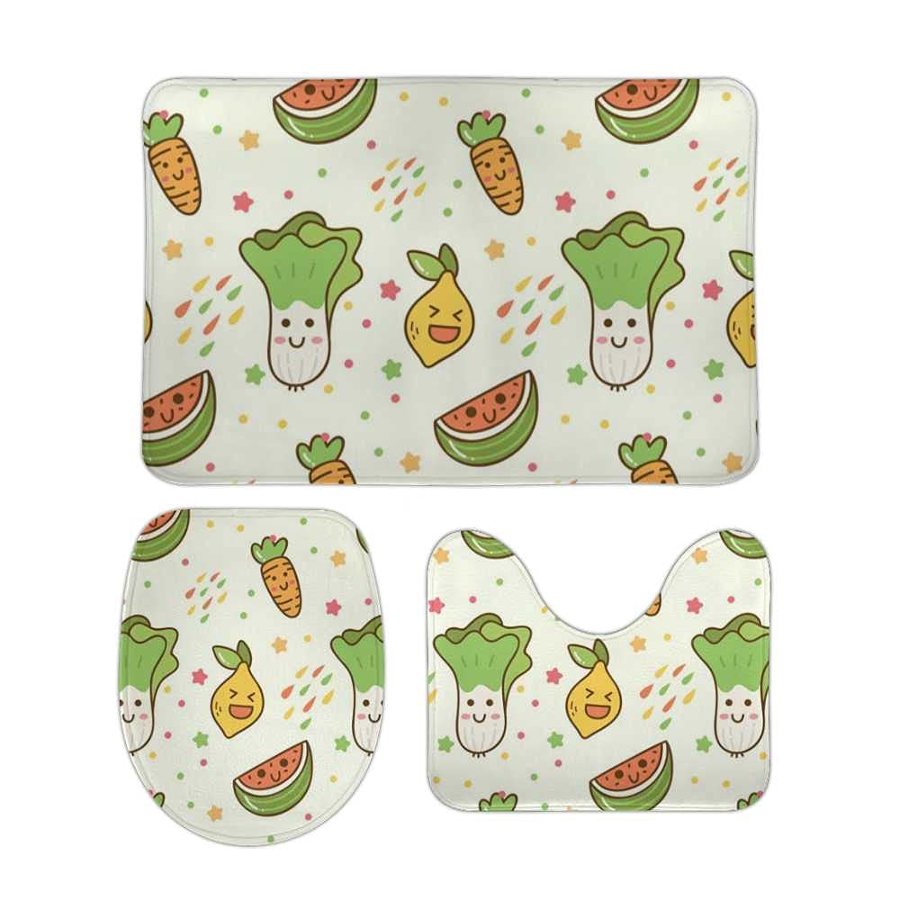 Tapis de bain antidérapant extra doux CHEHONG ensemble de tapis de salle de bain U