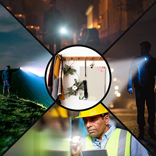 Phixton Rechargeable High Lumens Tactical Handheld Flashlight, Super Bright 5000 Lumen Xm L2 Led Tac Flash Light Linterna, Long Lasting,Zoomable,Waterproof,Shockproof,For Emergency Camping Accessories #TOP6