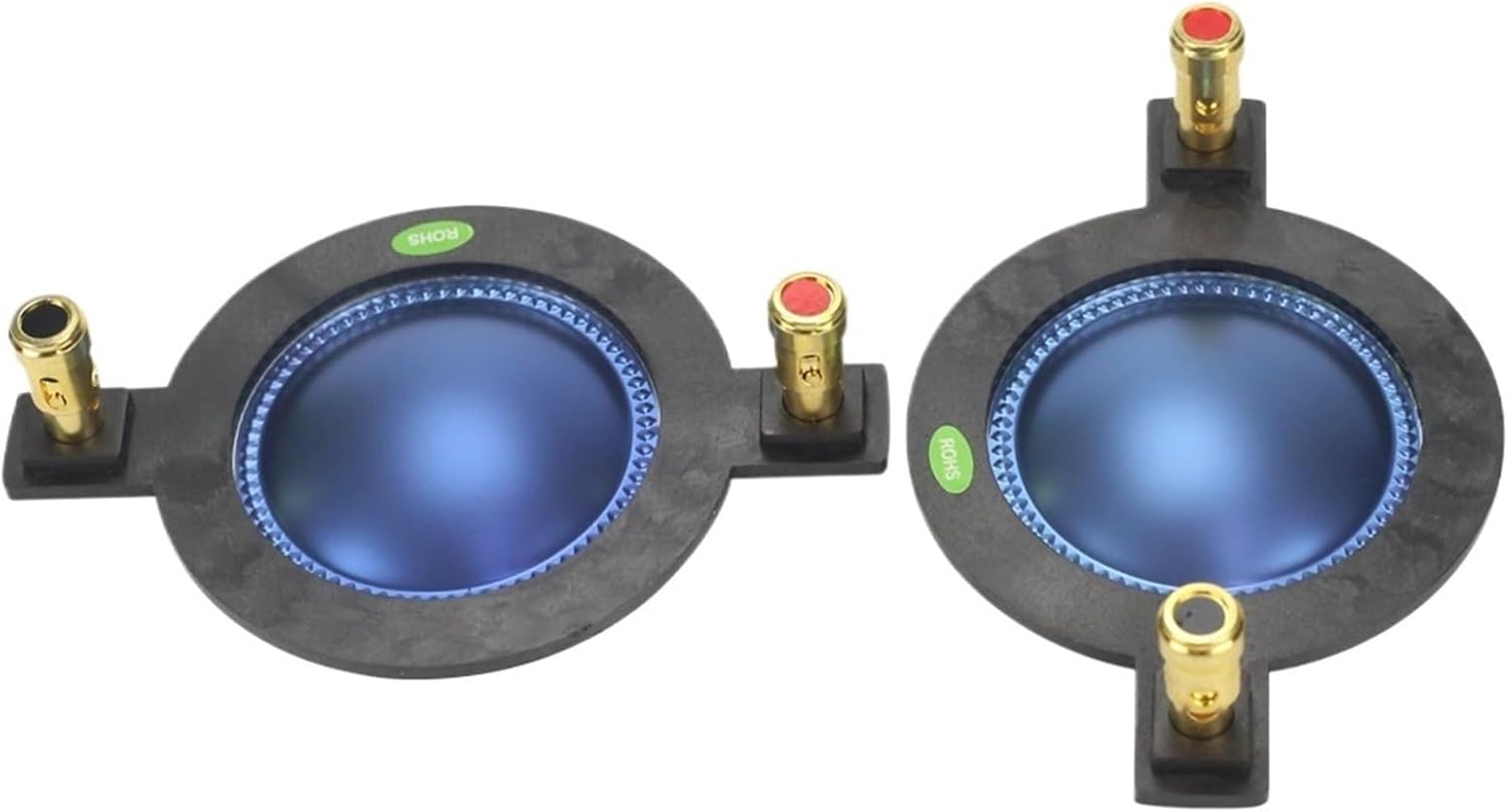 DCOETR 44.4MM Coil Blue Film 44 Core Horn Tweeter Driver Diaphragm Treble Speaker Repair DIY 8OHM 70-250W High-end 2PCS
