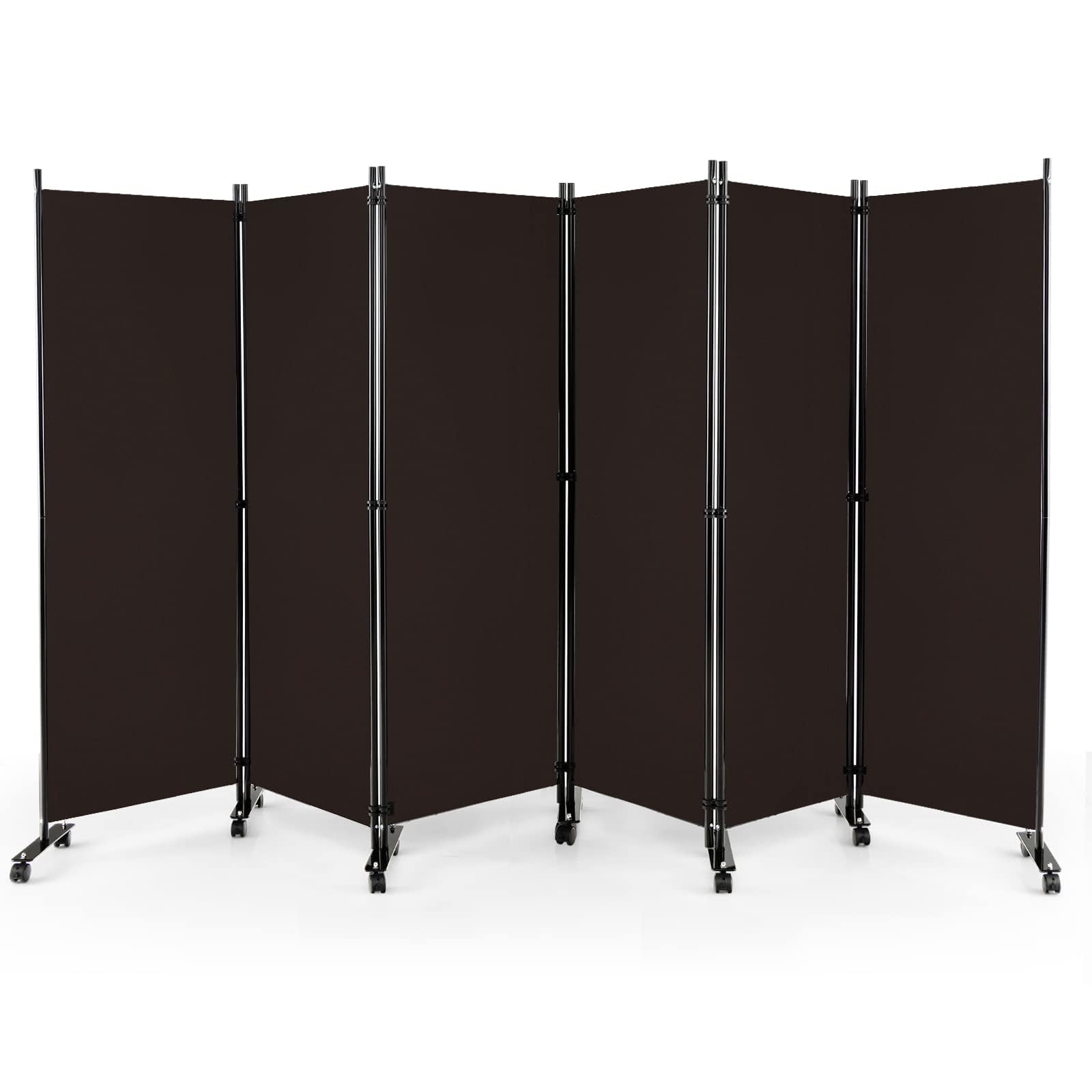 Amazon｜間仕切り パーテーション 6連 キャスター付き 折りたたみ 高さ  