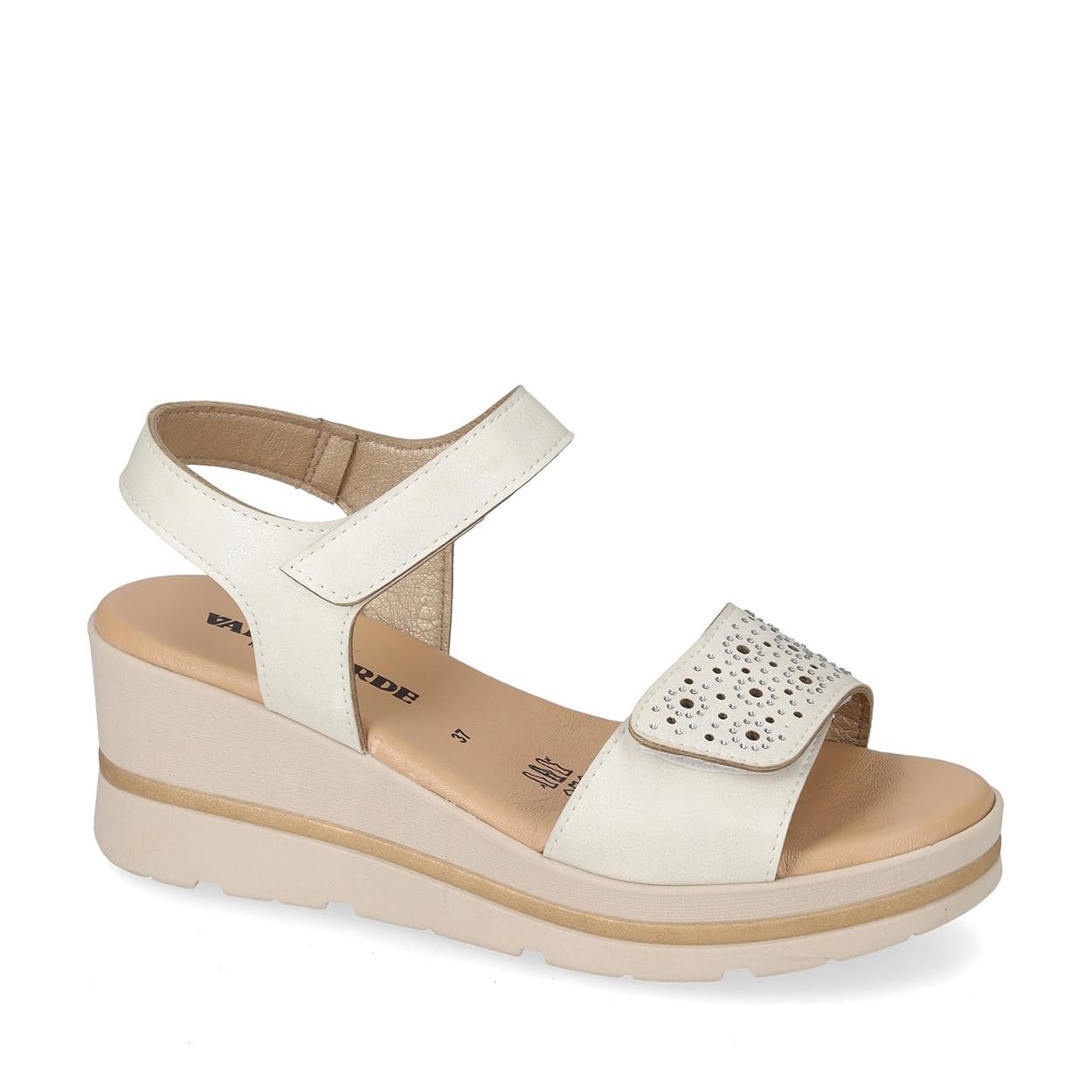 Valleverde Sandali Donna 55582 Pelle Avorio o Nero