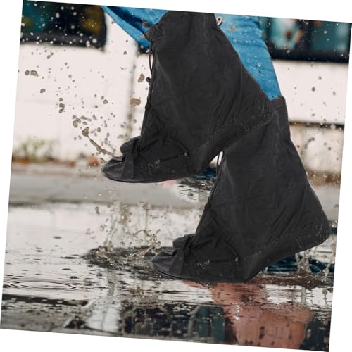 Cubiertas impermeables para botas de lluvia con cremallera y suela antideslizante, reutilizables miniatura 6