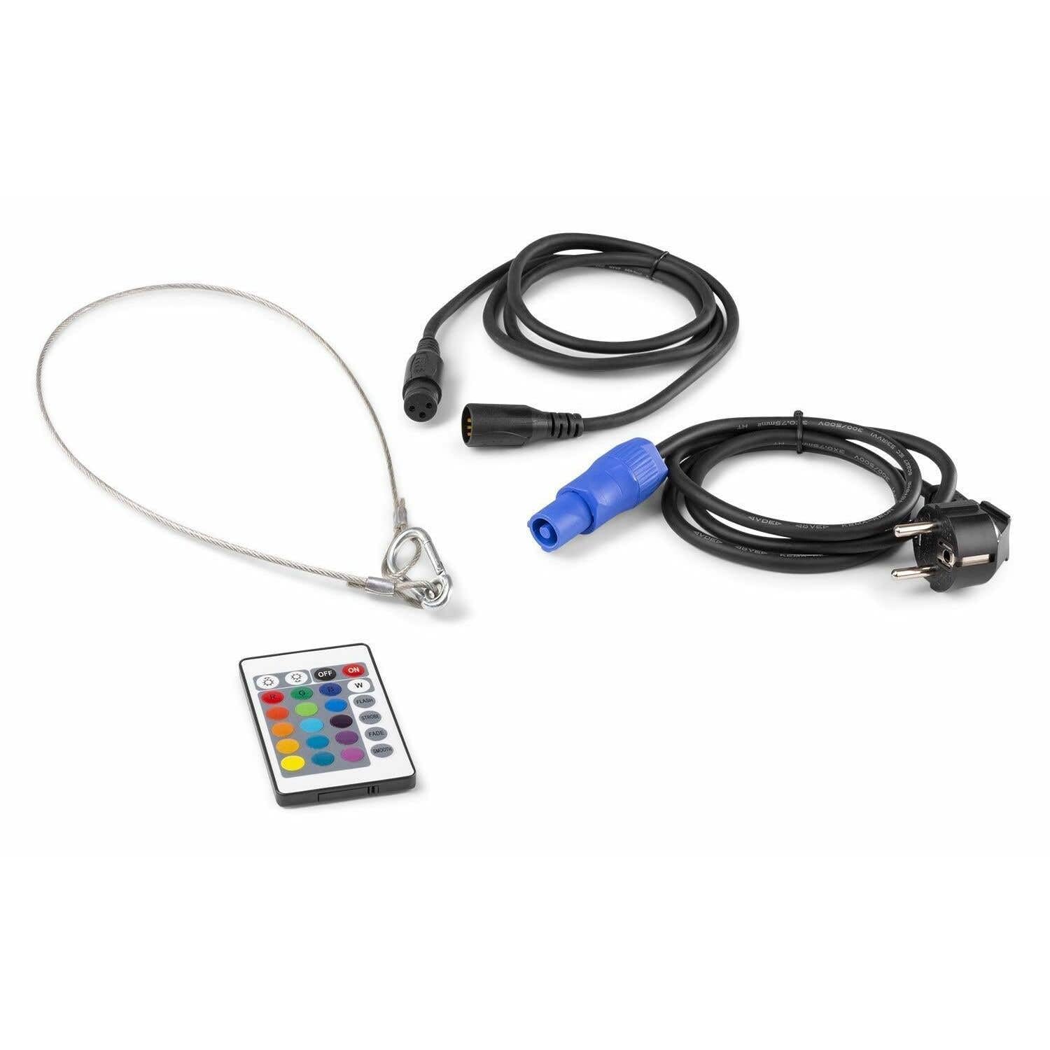 RGBW-LED-PAR - BeamZ BT410 PAR-Leuchte mit 19x 10-Watt-RGBW-LEDs - 2 Segmente - inklusive Fernbedienung - Schwarz