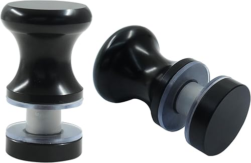 Miniatura 8 de Paquete de 2 manijas de puerta de cristal de ducha, perillas de acero inoxidable para puertas de ducha de un lado para puertas de vidrio de baño