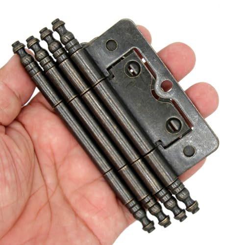El mejor review de Puertas madera antigua tabla con los diez mejores. 28 4 bisagras de bronce antiguo con eje alargado – bisagras estilo vintage para cajas de madera, armario de puerta, longitud de placa de 76 mm, tamaño grande