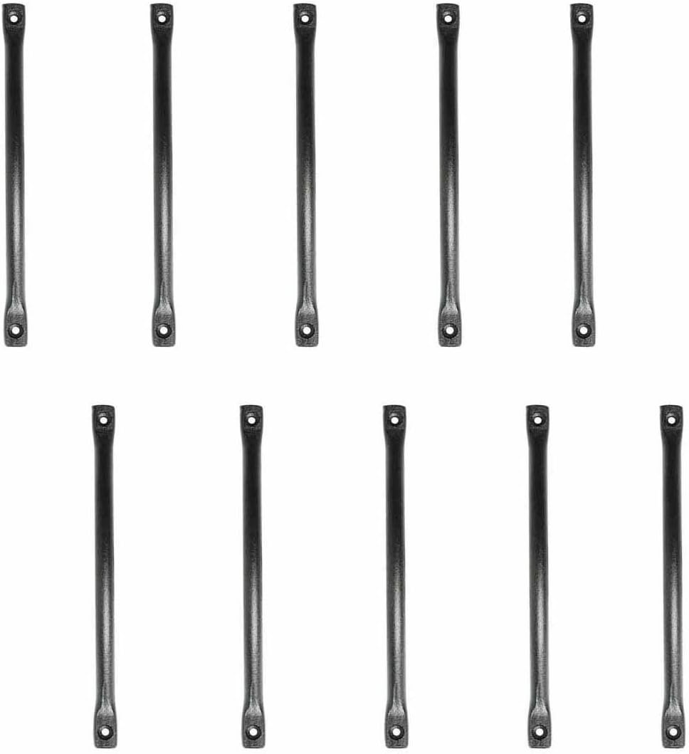 10 Door or Drawer Pull Black Wrought Iron 7" Renovator's Supply