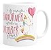 Produktbild MoonWorks Geschenk-Tasse die schönsten Einhörner Werden im Oktober geboren Geburtstags-Tasse einfarbig weiß Unisize