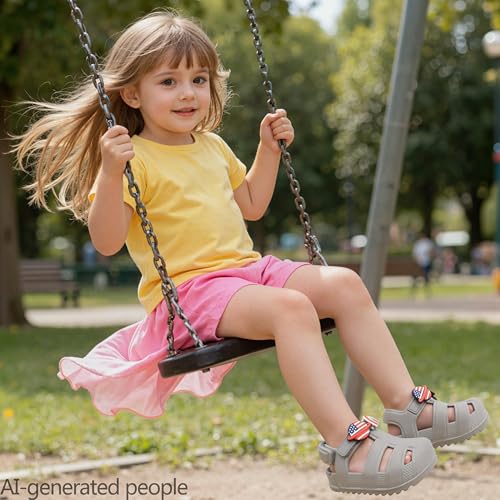 Image of ChayChax Toddler Classic Fisherman Sandals Boys Girls Closed Toe Water Pool Beach Sandal Naturally Splay