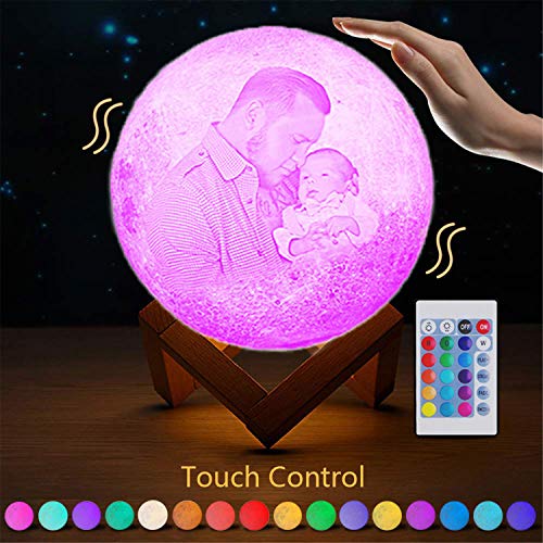 Lámpara Lunar 3D Personalizada 16 Colores USB Recargable miniatura 2