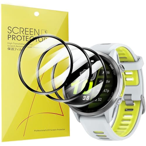 Lamshaw Protector de pantalla para Forerunner 970 SmartWatch-Protectora Película, Película HD Suave TPU láminas Protectora, Anti-Arañazos,Sin Burbujas (TPU-6Piezas, Forerunner 970)