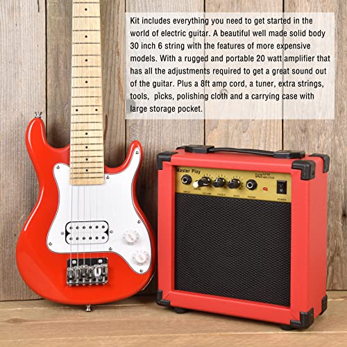 Master Play 30 Inch Electric Guitar,For Kids/Beginner With Complete Starter Kit thumb #3