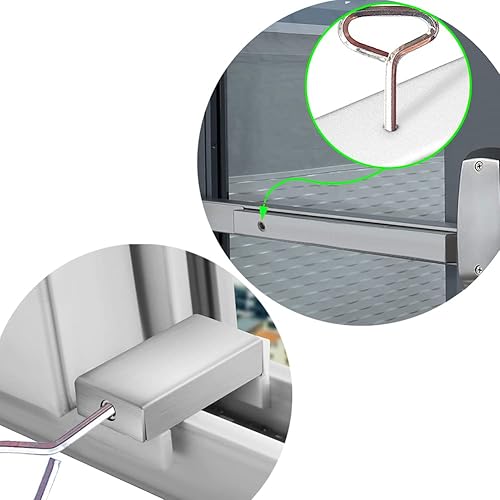 Miniatura 3 de Llave hexagonal estándar de 532 pulgadas con bucle completo, llave Allen para dispositivos de salida de pánico de barra de empuje, metal sólido,