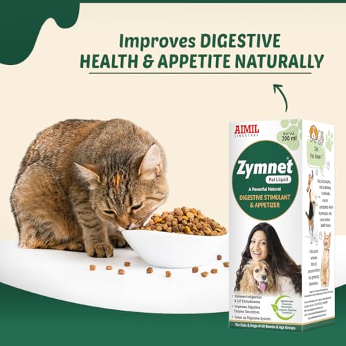 Image of AIMIL Zymnet Pet Liquid | Herbal Pet Liquid For Digestion For Dogs & Cats | 200ml