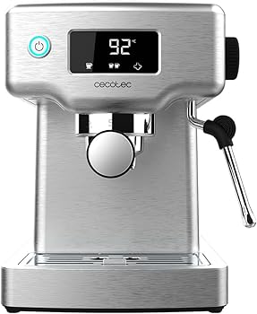 Cecotec Cafetera espresso Power Espresso 20 Barista Compact. 1465 W, Thermoblock, 20 Bares, Vaporizador, 2 tazas de café, Depósito de agua extraíble de 1,8 Litro, Bandeja calienta tazas1
