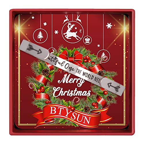 Btysun Bracelets for Women Mothers Day Bracelet Gifts from Daughter Inspirational Gifts for Women Graduation Gifts for Her Motivational Birthday Cuff Bangle Friendship Personalized Mantra Jewelry…