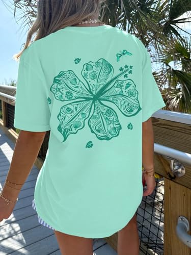 Oversized Graphic Tshirts for Women Teens Y2K Flower Short Sleeve Baggy Shirts Summer Aesthetic Beachy Coastal Tops2