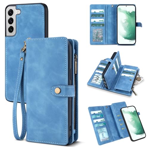 Coque magnétique amovible Samsung S22 Plus TwoHead antichoc avec dragonne