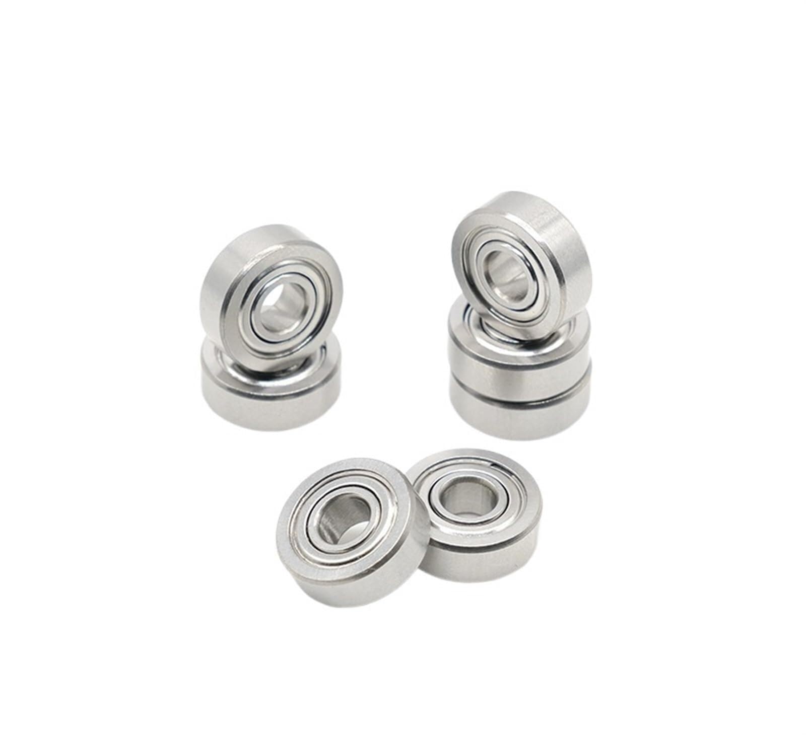 Bimetalowa uszczelka tarczowa mikro łożysko zwykłe 10 szt. 605ZZ 5 * 14 mm ABEC-7 łożyska kulkowe ze stali chromowanej