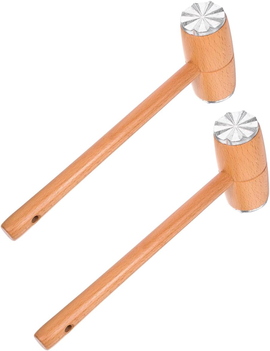 Martillo Ablandador de Carne Madera Haya Doble Cara 2uds