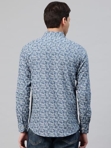 Image of Majestic Man Men's Stylish Floral Print Slim Fit Casual Shirt - Pure Cotton| Full Sleeve | Trendy & Comfortable