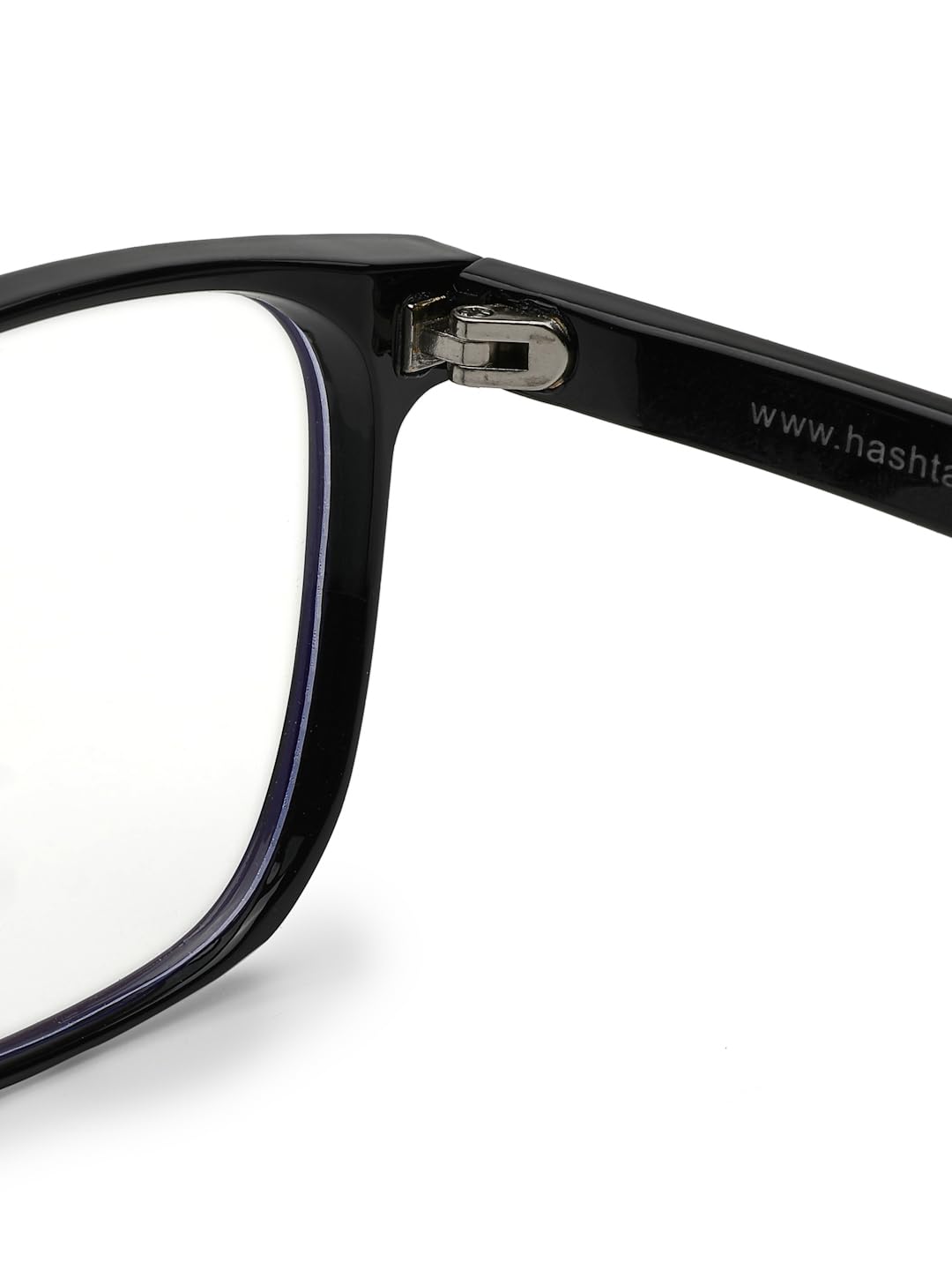 HASHTAG EYEWEAR Blue Light Blocking Glasses Square Eyeglasses for Eye Protection | Sunglasses For Men & Women | Eyeglasses For Computer Anti-blue & Anti eyestrain | Small (Black, Medium) 3