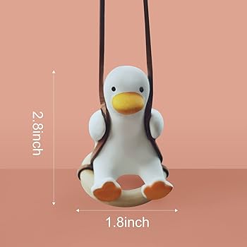 スイングダック カーハンギング オーナメント かわいい スイングダック Amazon.co.jp: スイングダックカーペンダント、手作り