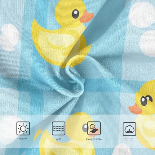 Wusikd Ducks Girls' Underwear Cotton Blue Plaid Girls Briefs Soft Toddler Underwear 2T3