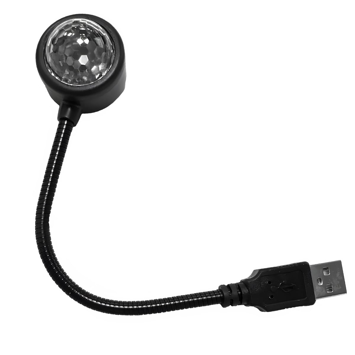 2 PCS USB Star Night Light, Adjustable Sound Activated Car Roof Atmosphere Lamp, Portable Romantic LED Auto Interior Ambient Light for Car, Bedroom, Party, Ceiling