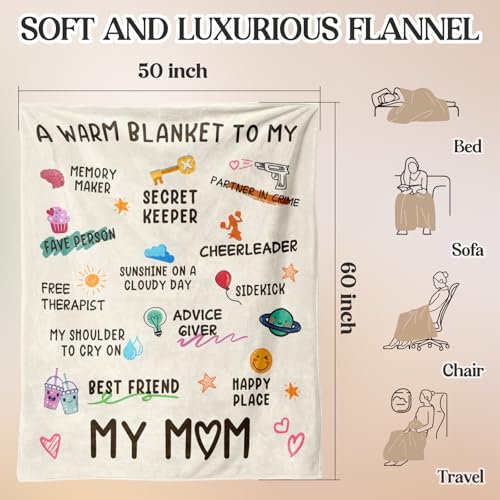 Couverture pour maman plaid de canapé chaud pour moments de détente - 7