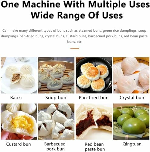 Automatic Baozi Maker Stainless Steel Molds, 3-Piece Set for Homemade and Commercial Steamed Buns, Durables Cooking ToolhkMBJ17564