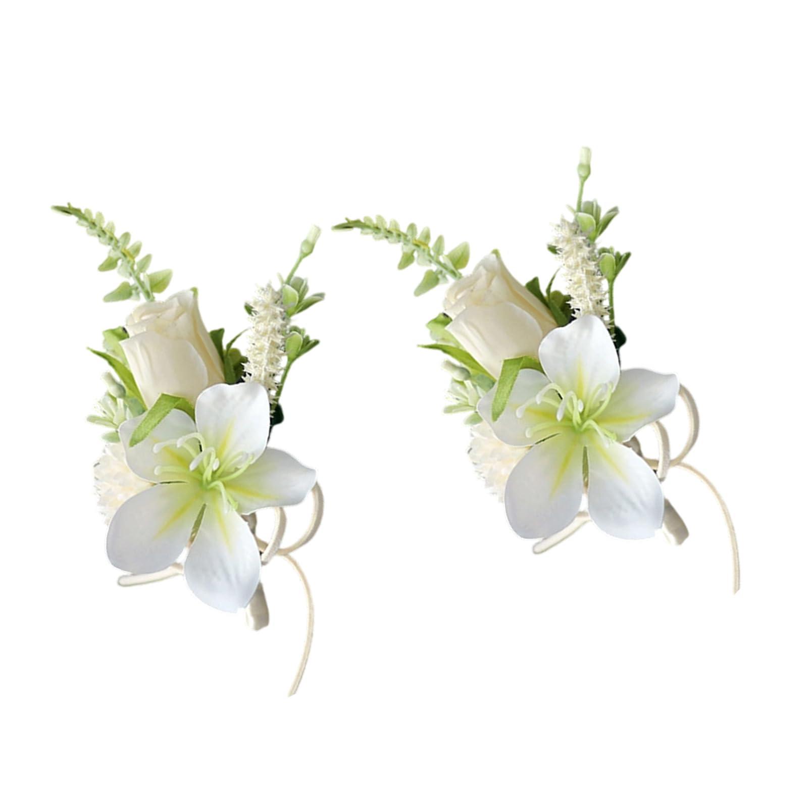 HDOYTXXM Corsage Artificial Floral Boutonnieres for Bridesmaids and Groomsmen Wedding Prom Party Decorations Elegant Boutonniere Decorations