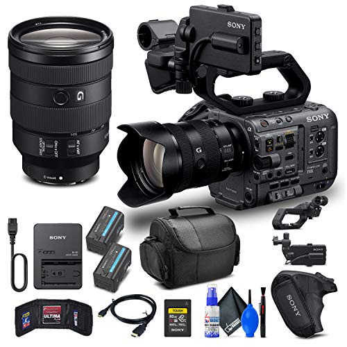 Sony FX6 Digital Cinema Camera Kit with 24-105mm Lens (ILME-FX6VK) + Sony 80GB Cfexpress Card + BP-U35 Battery + Pro Case + Deluxe Cleaning Set + HDMI Cable + Memory Card Wallet + More (Renewed)