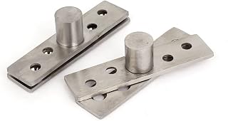 uxcell a15041500ux0215 Uxcell a15041500ux0215 75mm Length Stainless Steel 360 Degree Door Pivot Hinge 2 Pcs, Stainless Steel