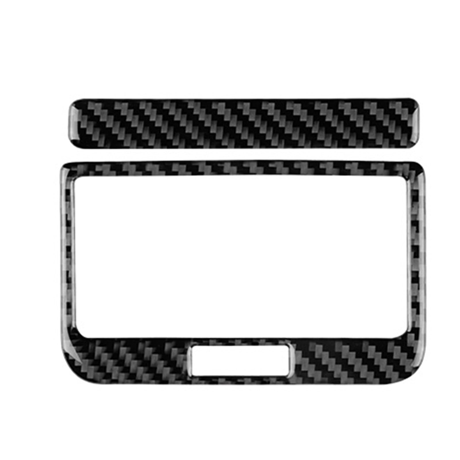 QBKGMEWCA Car Rear Air Outlets Frame Trim Sticker Compatible for Seat Leon MK3 2013 2014 2015 2016 2017 2018 2019 2020 LHD RHD Real Soft Carbon Fiber(Type1)